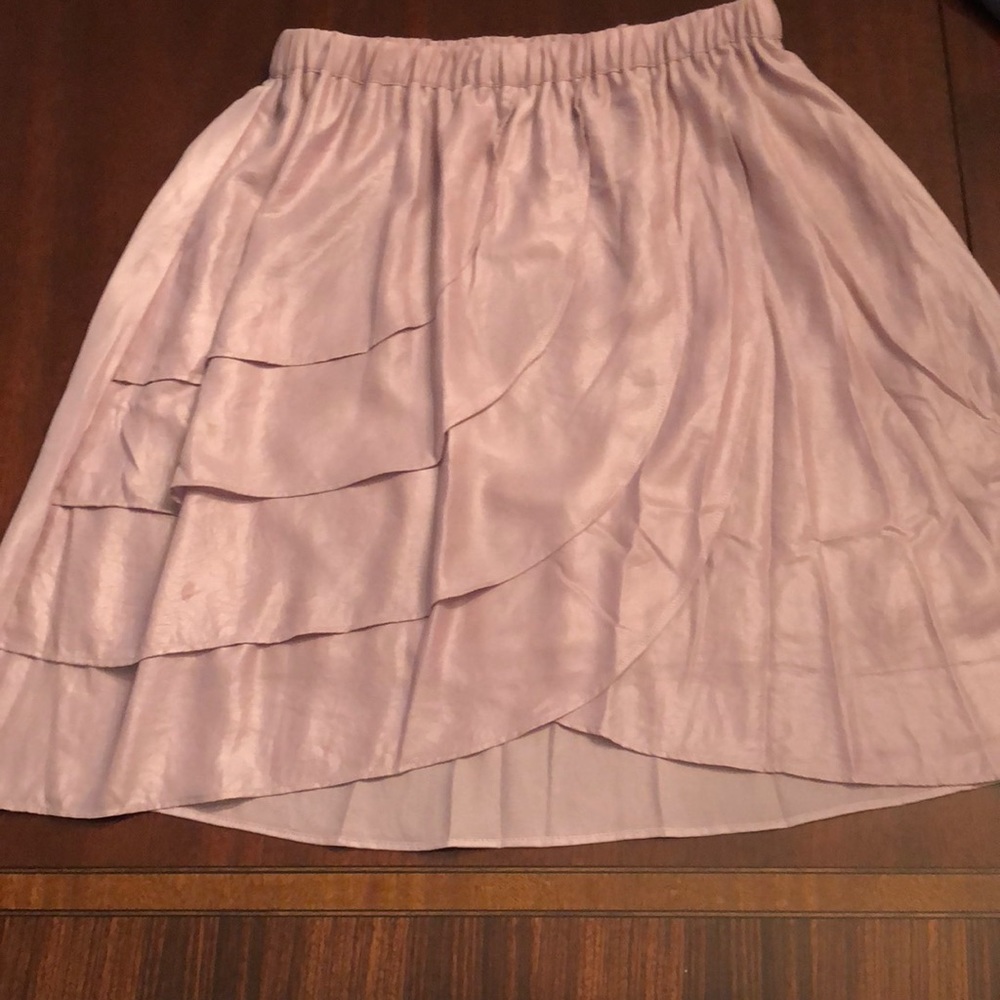 Purple metallic skirt